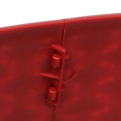 vidaXL Podloga za novoletno jelko rdeča Ø65x19,5 cm