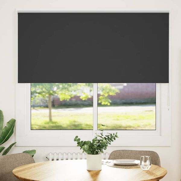 vidaXL roleta Blackout Black 155x150 cm &Scaron;irina tkanine 151,6 cm