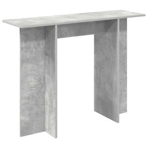 vidaXL Konzolna miza Betonsko siva 100 x 30 x 75 cm Inženirski les
