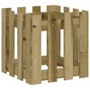 vidaXL Vrtno korito z ograjico 40x40x40 cm impregnirana borovina