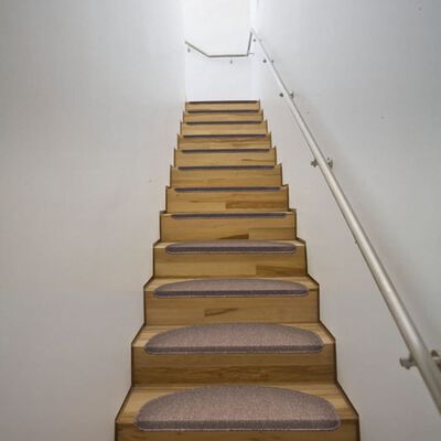 Rjava preproge za stopnice 64,5 x 25,5 cm 15 kosov