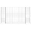 vidaXL Korito za rastline gabion H-oblike jeklo 260x40x150 cm