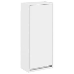 vidaXL Visoka umivalnik s police Bela 35 x 20 x 81 cm Inženirski les