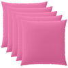 vidaXL Prevleka za blazino 6 pcs HEERLEN Roza 80 x 80 cm Poliester
