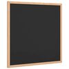 vidaXL Kredna tabla z okvirjem iz masivnega borovega lesa črna 40x40cm