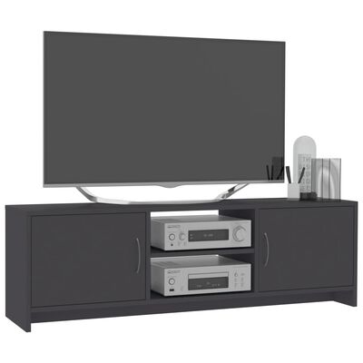 vidaXL TV omarica siva 120x30x37,5 cm iverna plošča