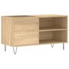vidaXL Omarica za gramofonske plo&scaron;če hrast sonoma 85x38x48 cm les