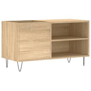 vidaXL Omarica za gramofonske plo&scaron;če hrast sonoma 85x38x48 cm les