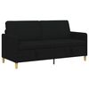 vidaXL Sofa s shrambo Črna 172 x 78 x 87 cm Poliester