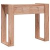 vidaXL Konzolna mizica 90x35x75 cm trdna tikovina
