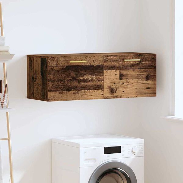 vidaXL Omarica na steni Star les 100 x 36.5 x 35 cm Konstruiran les