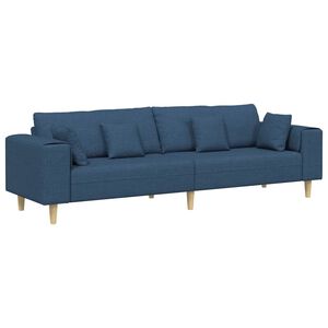 vidaXL Kavč Modra 250 x 77 x 76 cm blago