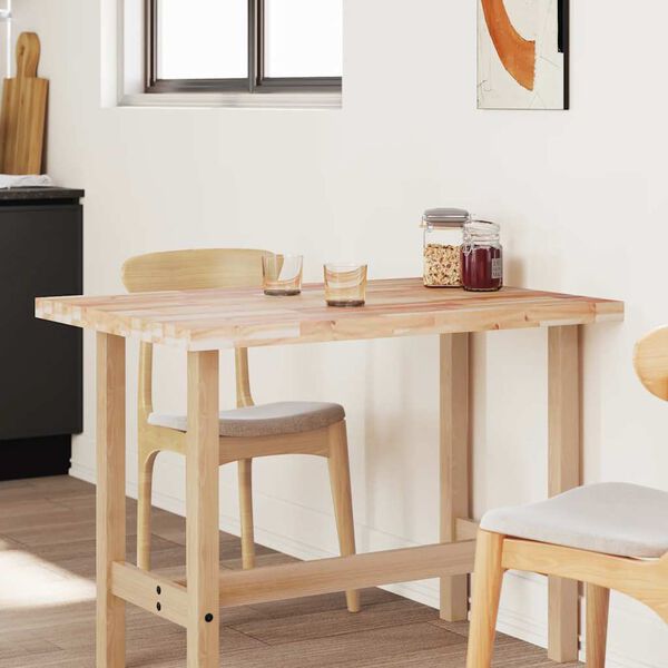 vidaXL Mizna plo&scaron;ča pravokotna 80x70x4 cm trden akacijev les