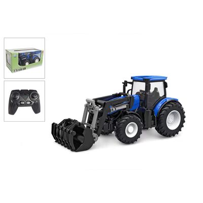 Kids Globe RC traktor 2,4 GHz 27 cm moder in črn