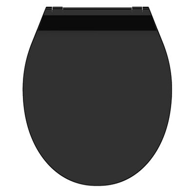 SCHÜTTE Deska za WC školjko SLIM BLACK duroplast