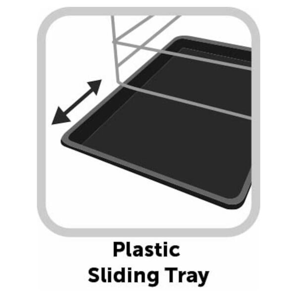 FLAMINGO Boks z drsnimi vrati Nyo S 62x45x49,5 cm črn