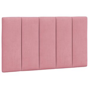 vidaXL Blazina za vzglavje Hanko roza 80 cm žamet