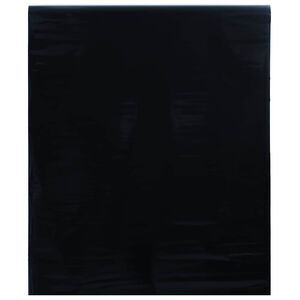 vidaXL Folija za okna statična matirana črna 90x500 cm PVC