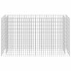 vidaXL Visoka greda gabion pocinkano jeklo 180x50x100 cm