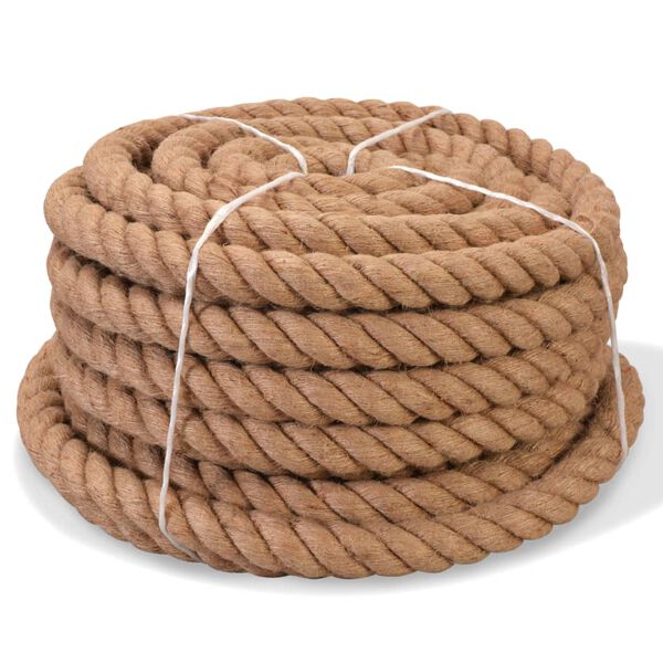 vidaXL Vrv iz 100 % jute 30 mm 50 m