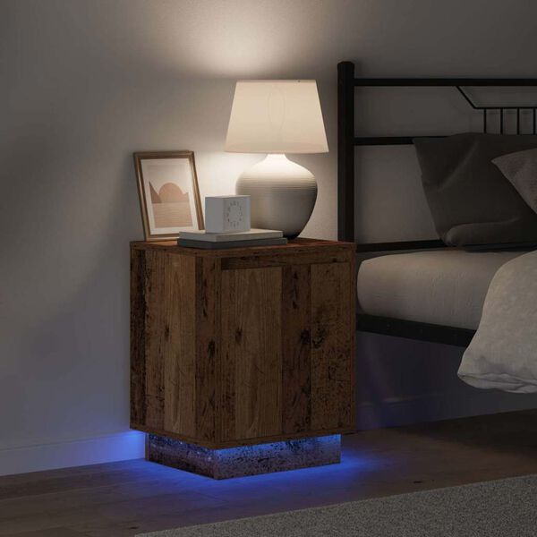 vidaXL Nočna omarica Star les 39 x 34,5 x 50 cm Konstruiran les