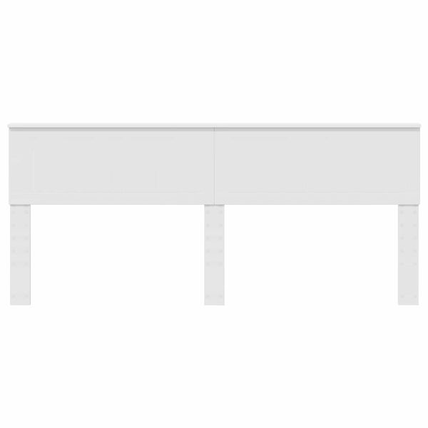 vidaXL Vzglavje Bela 200 cm Konstruiran les