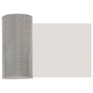vidaXL Mrežna zaslona 20 x 500 cm 8 Mesh Inox 201 Srebrna