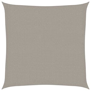 vidaXL Senčno jadro 160 g/m&sup2; kvadratno svetlo sivo 2x2 m HDPE