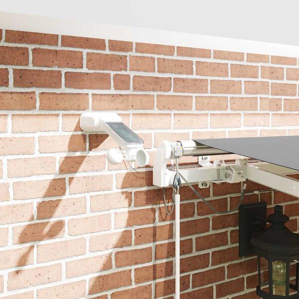 vidaXL Okvir tende z LED lučmi Bela 400 &times; 300 cm Aluminij