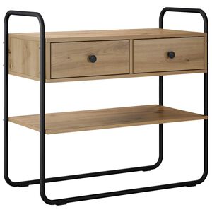 vidaXL Konzolna miza Artisan hrast 80 x 40 x 75 cm Inženirski les