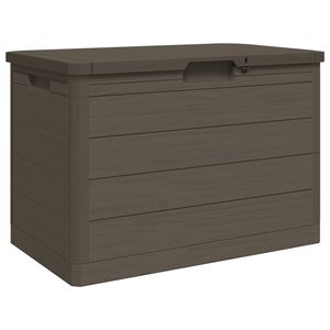 vidaXL Zunanja &scaron;katla za blazine rjava 77,5x44,5x53 cm PP
