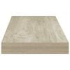 vidaXL Stenske police 2 kosa barva hrasta 60x23,5x3,8 cm MDF