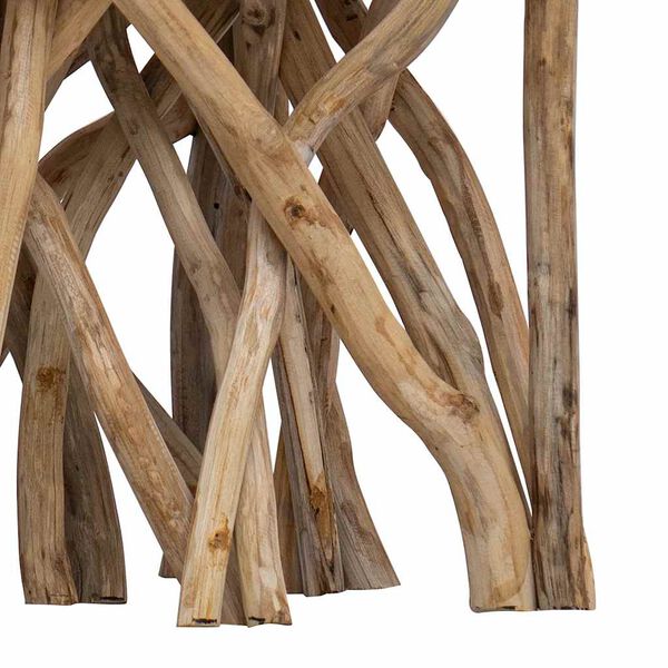 vidaXL Klubska mizica iz debel 40x40x40 cm mešani reciklirani les