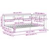 vidaXL Polica postelja Sonoma hrast 120 x 190 cm Konstruiran les