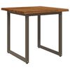 vidaXL Jedilna miza z naravno robom 80 x 80 x 75 cm