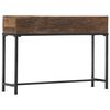 vidaXL Konzolna mizica 120x30x80 cm trden predelan les