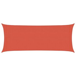 vidaXL Senčno jadro 160 g/m&sup2; terakota 2x4,5 m HDPE