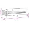 vidaXL Dnevna postelja z vzmetnico temno siva 100x200 cm žamet