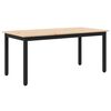 vidaXL Klubska miza Naravna 100 x 50 x 45 cm Masivno borovo les