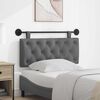vidaXL Visoki naslon za glavo Temno siva 110 x 55 x 7 cm blago