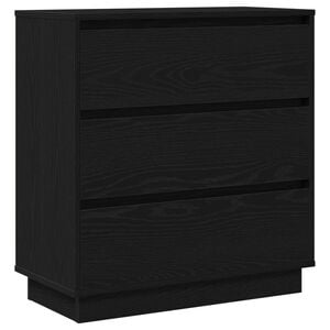 vidaXL Nočna omarica Črna Orehovina 71 x 34,5 x 75 cm Inženirski les