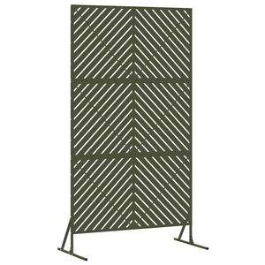 vidaXL Zaslonska za&scaron;čita Olivna 100 x 50 x 180 cm Jeklo