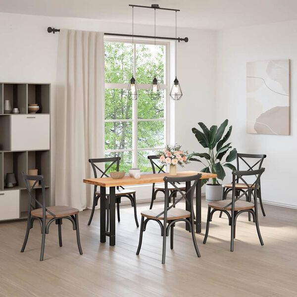 vidaXL Noge za konzolno mizo črne 2 kosa 38 x (72-73) cm jeklo