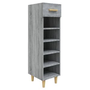 vidaXL Omarica za čevlje siva sonoma 30x35x105 cm konstruiran les