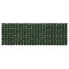 vidaXL Ograja za balkon z listi Temno zelena 300 x 100 cm