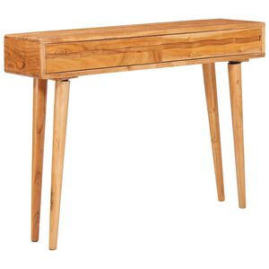 vidaXL Konzolna miza Rjava 110 x 30 x 80 cm Masiven les akacije