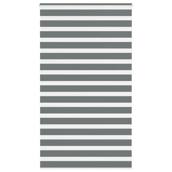 vidaXL Zebra Blind Dark Grey 125x230 cm &Scaron;irina tkanine 120,9 cm