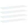 vidaXL Dodatne police za omaro 4 kosi bele 100x30x1,5 cm iverna pl.