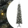 vidaXL Umestno božično drevo Zelena 180 cm PVC, plastika in jeklo
