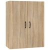 vidaXL Viseča omarica sonoma hrast 69,5x34x90 cm inženirski les